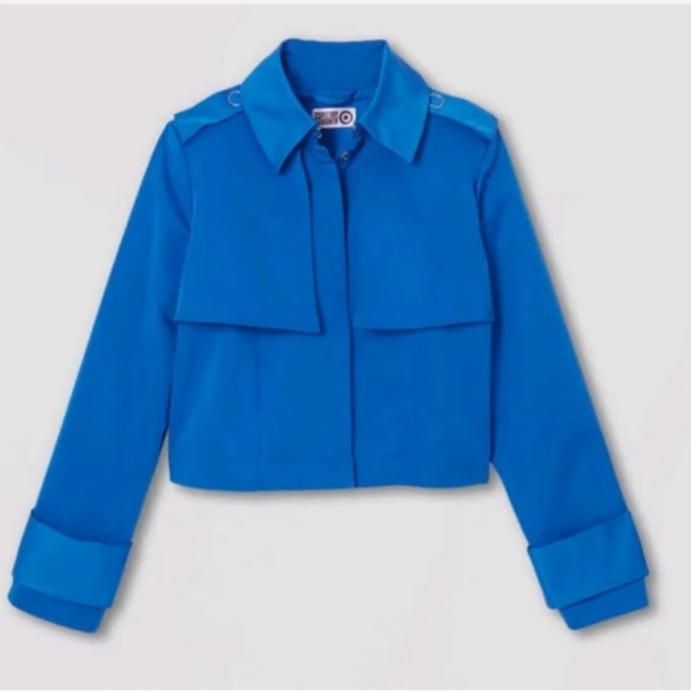 NWT✨CROPPED SHACKET BY TARGET -BLUE - Picture 3 of 8